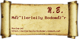 Müllerleily Bodomér névjegykártya